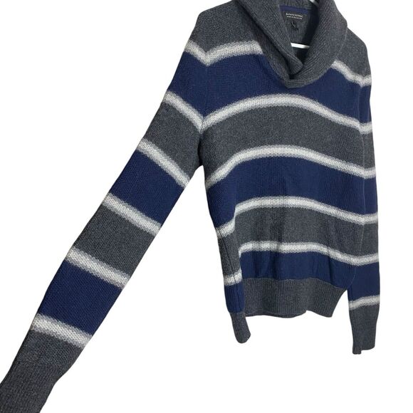 Banana Republic Sweater Mens S Striped Merino Wool Shawl Collar Preppy Academia - Picture 6 of 11